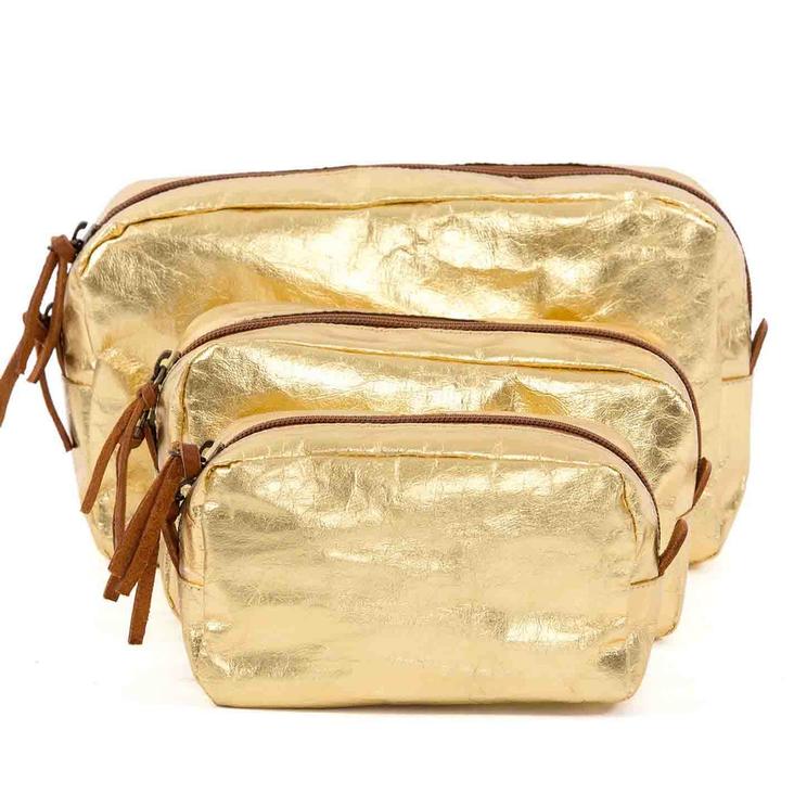 BEAUTY CASE LARGE METALLIC GOLD (SOLANGE VORRAT REICHT)