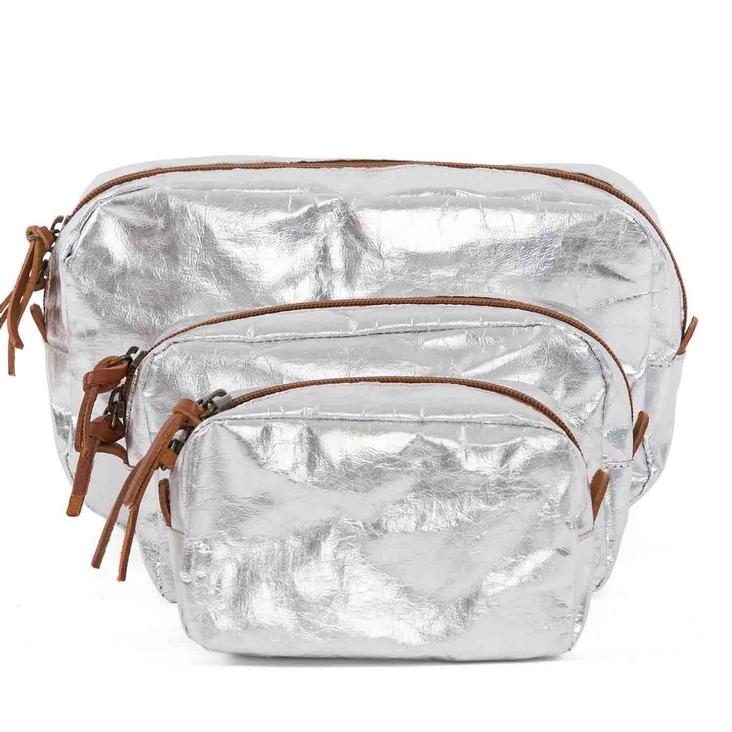 VORBESTELLEN: BEAUTY CASE SMALL METALLIC SILVER (LIEFERBAR CA 4-6 WOCHEN AB BESTELLDATUM)