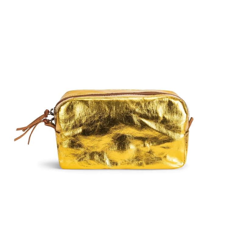 BEAUTY CASE MEDIUM METALLIC LIMONE