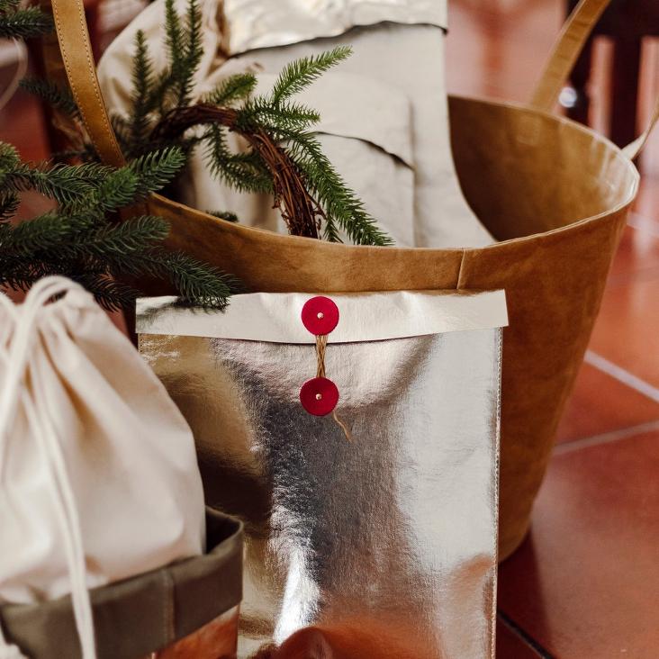 CADEAUX ENVELOPE ZERO WASTE LARGE PLATINO/COBALDO (NUR NOCH 1 STÜCK)