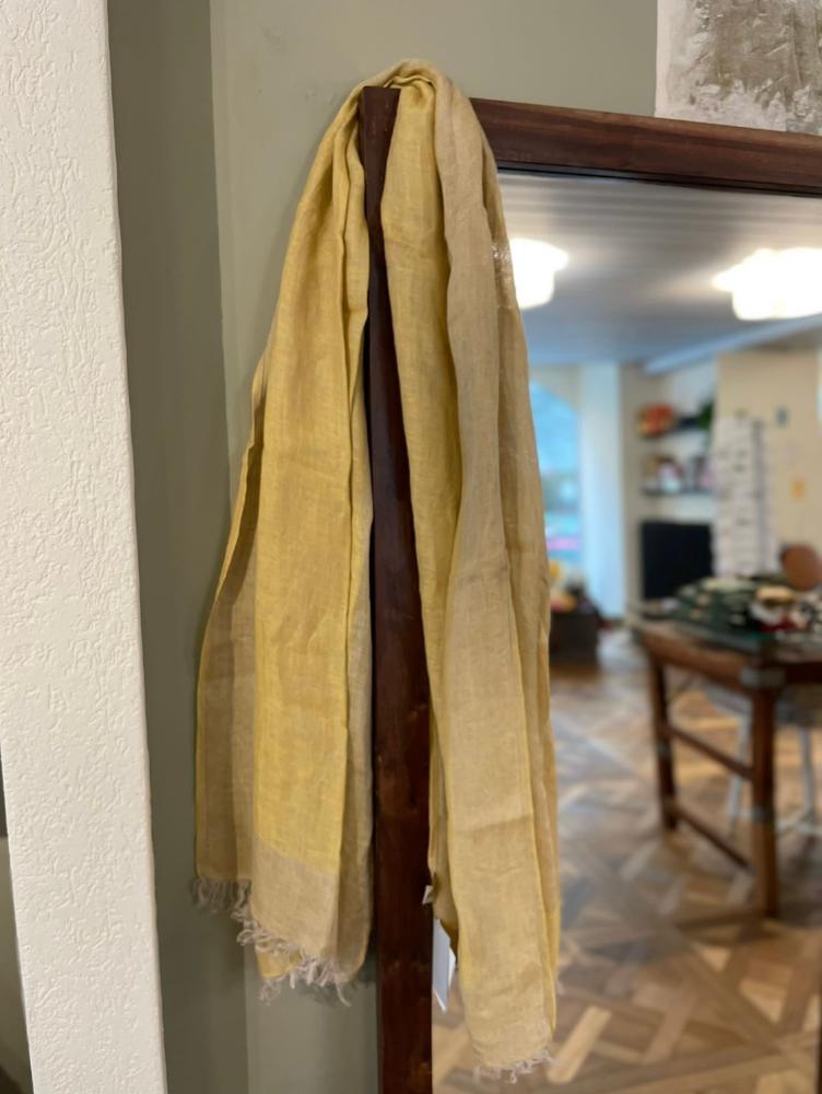 SCHAL/SCIARPA YELLOW 100% LEINEN