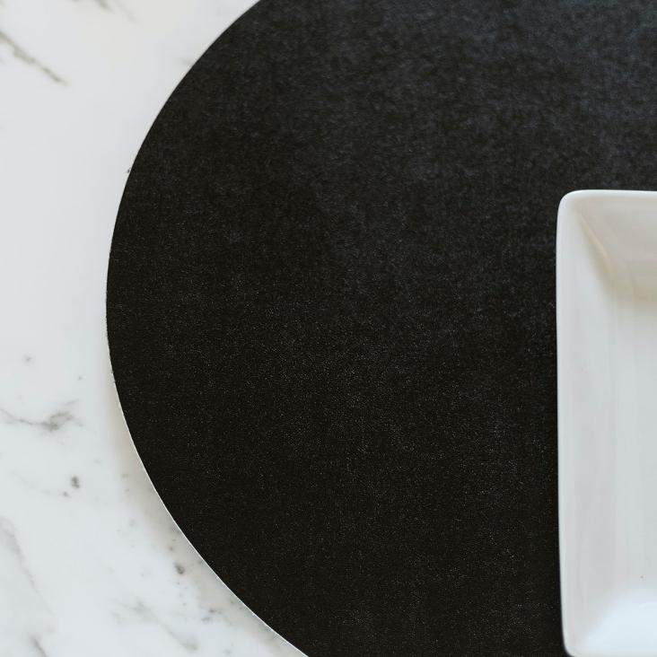 PLACEMAT COTO OVAL BLACK / SOLANGE VORRAT REICHT