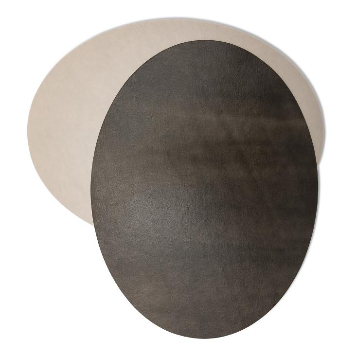 PLACEMAT COTO OVAL DARK GREY / SOLANGE VORRAT REICHT