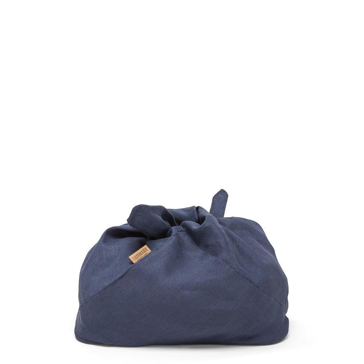 LINEN FIOCCO BREAD BAG LARGE INCHIOSTRO