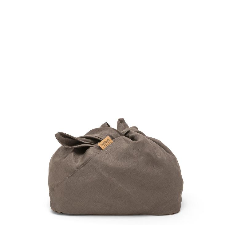 LINEN FIOCCO BREAD BAG LARGE NOCCIOLA