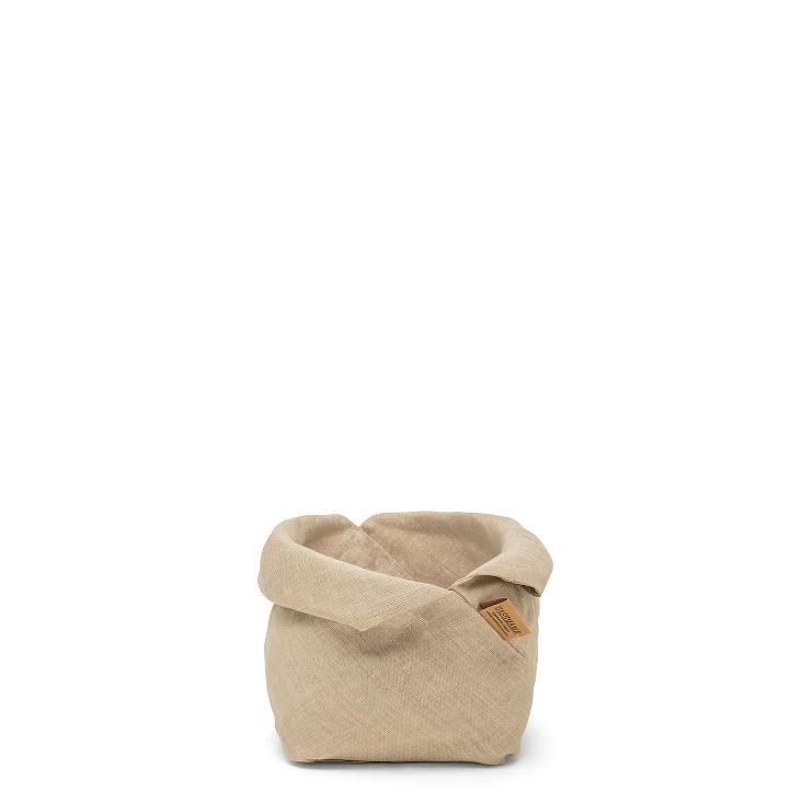 LINEN FIOCCO BREAD BAG SMALL ECRU