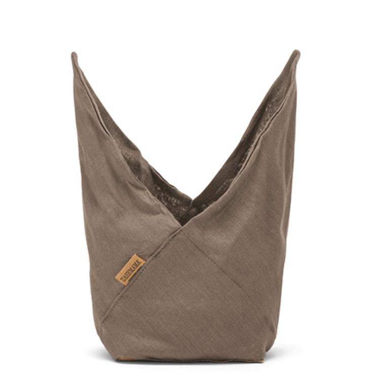 LINEN FIOCCO BREAD BAG SMALL NOCCIOLA