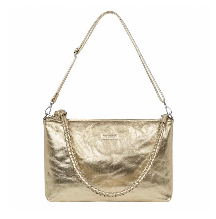 NEU: VORBESTELLEN: GAIA BAG (LOLA LARGE) METALLIC PLATINO (LIEFERBAR CA 4-6 WOCHEN AB BESTELLDATUM)