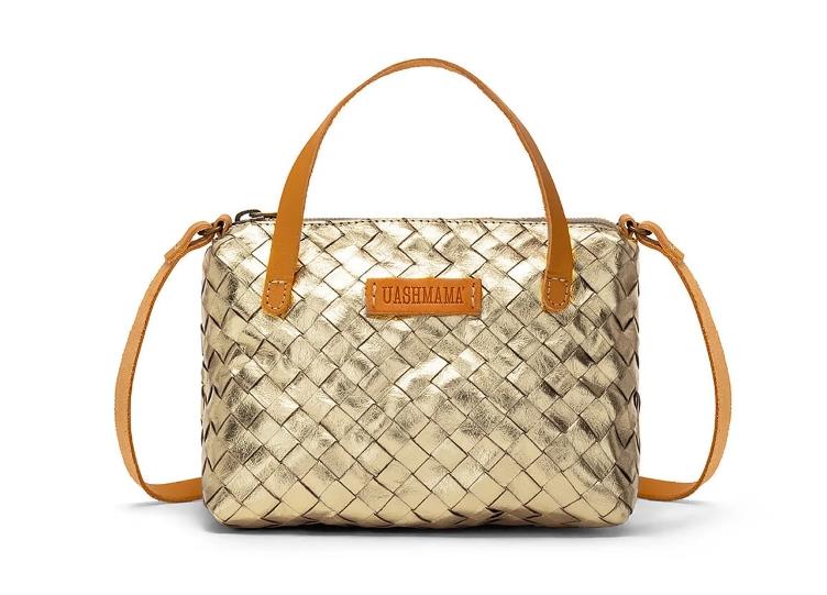 VORBESTELLEN: GEMMINA BAG INTRECCIATO PLATINO (LIEFERBAR CA 4-6 WOCHEN AB BESTELLDATUM)