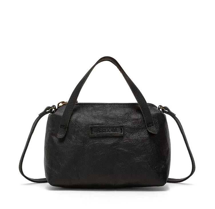VORBESTELLEN: GEMMINA BAG VACCHETTA BLACK (LIEFERBAR CA 4-6 WOCHEN AB BESTELLDATUM)
