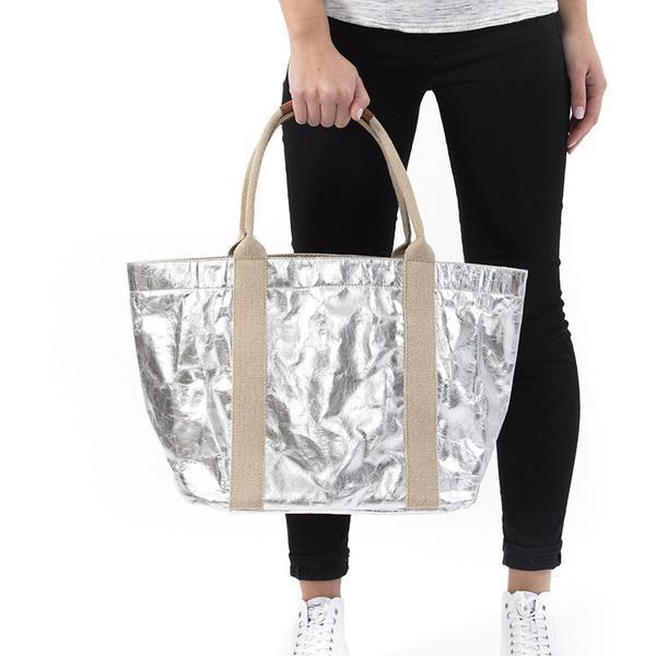 VORBESTELLEN: GIULIA BAG METALLIC LARGE SILVER (LIEFERBAR CA 4-6 WOCHEN AB BESTELLDATUM)