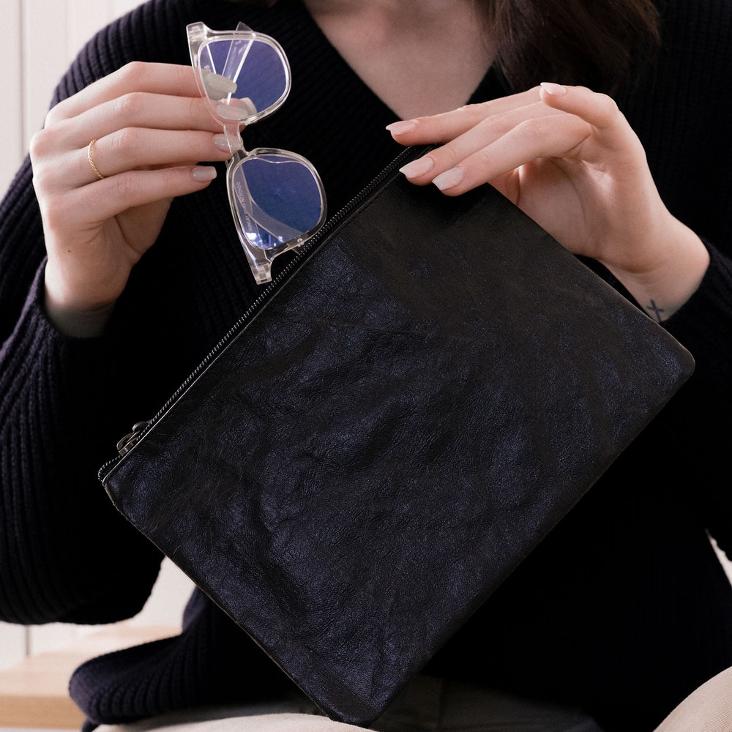 GIMI PURSE LARGE LUX BLACK