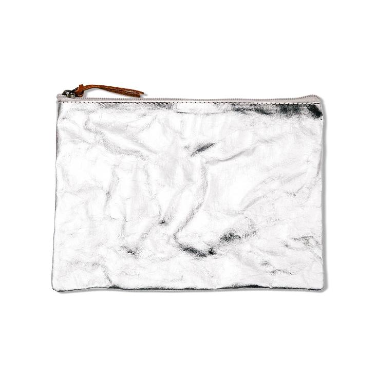VORBESTELLEN CA. ANGFANGS OKTOBER LIEFERBAR: GIMI PURSE LARGE METALLIC SILVER