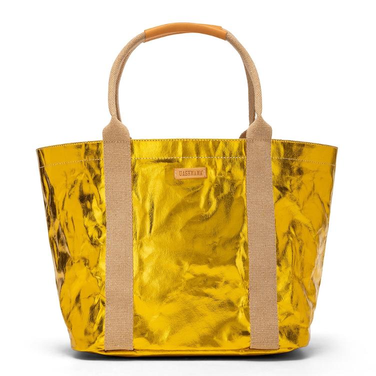GIULIA BAG SMALL METALLIC LIMONE