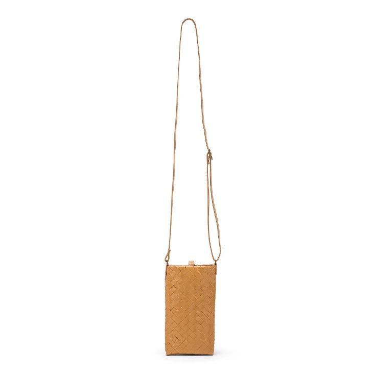 iPHONE CASE INTRECCIATO CAMEL