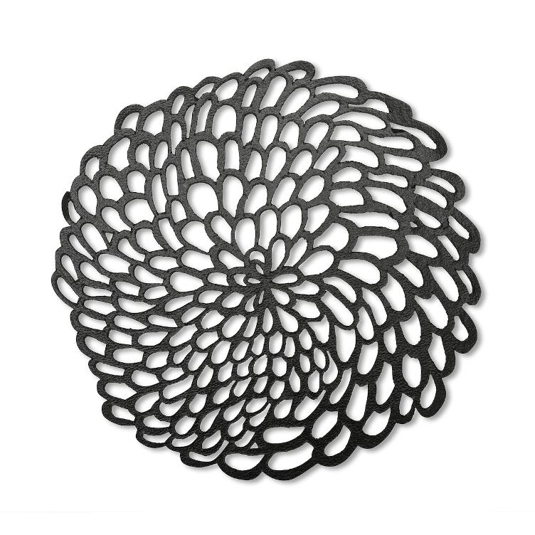 PIZZO PLACEMAT ROUND BLACK