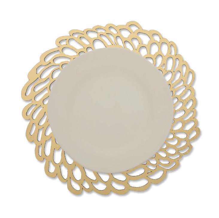 PIZZO PLACEMAT ROUND GOLD