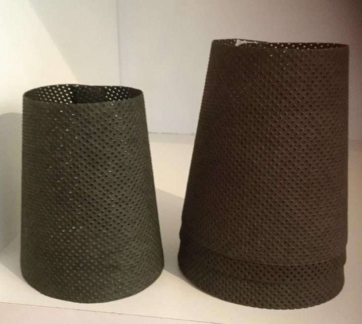LAMPSHADE PERFORATED SMALL DARK GREEN (SOLANGE VORRAT REICHT)