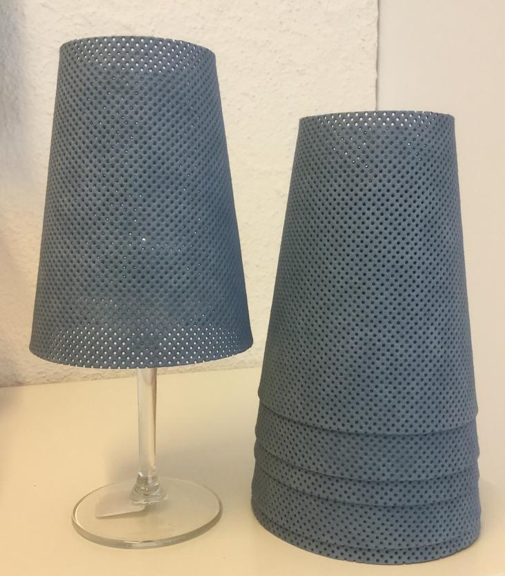 LAMPSHADE PERFORATED INDACO (SOLANGE VORRAT REICHT)