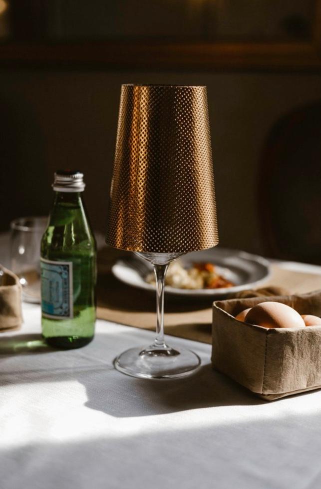LAMPSHADE PERFORATED METALLIC NAPOLI (SOLANGE VORRAT REICHT)