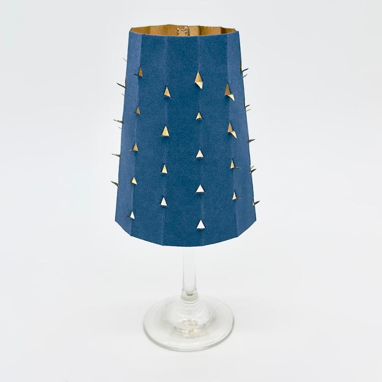 VORBESTELLEN: IM LAUFE VOM MAI WIEDER LIEFERBAR: LAMPSHADE TOGE TOGE DENIM/GOLD