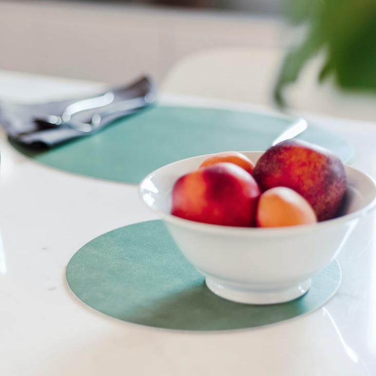 PLACEMAT COTO ROUND LARGE SALVIA