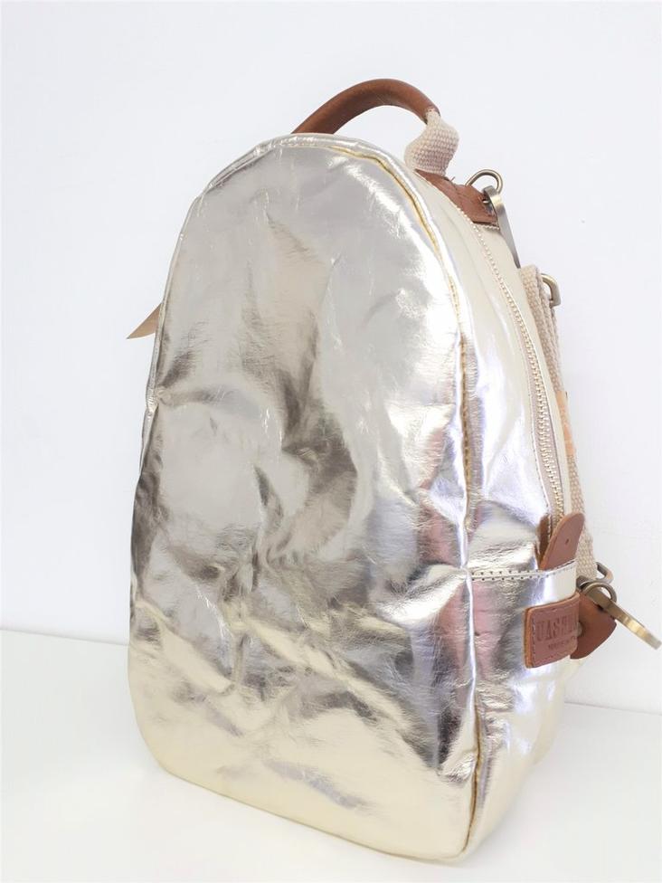 MEMMINO BACKPACK METALLIC PLATINO