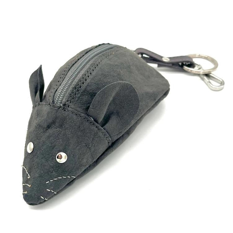 MOUSE PURSE DARK GREY