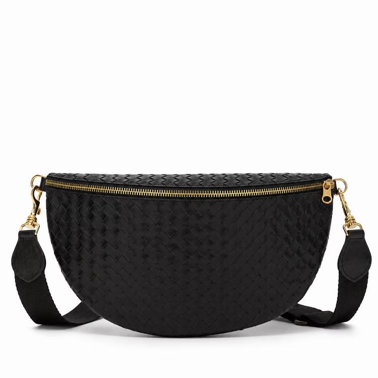 NEU: VORBESTELLEN: SLING BAG LARGE MARSUPIO INTRECCIATO BLACK (LIEFERBAR CA 4-6 WOCHEN AB BESTELLDATUM)