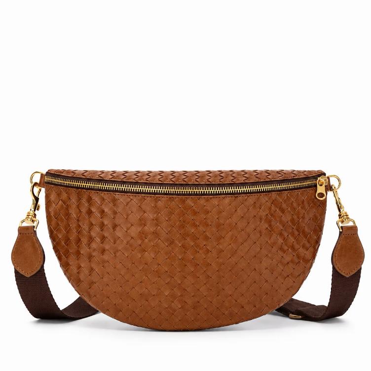 NEU: VORBESTELLEN: SLING BAG LARGE MARSUPIO INTRECCIATO CUOIO (LIEFERBAR CA 4-6 WOCHEN AB BESTELLDATUM)