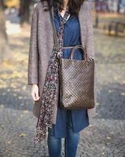 OTTI BAG INTRECCIATO CAFFE