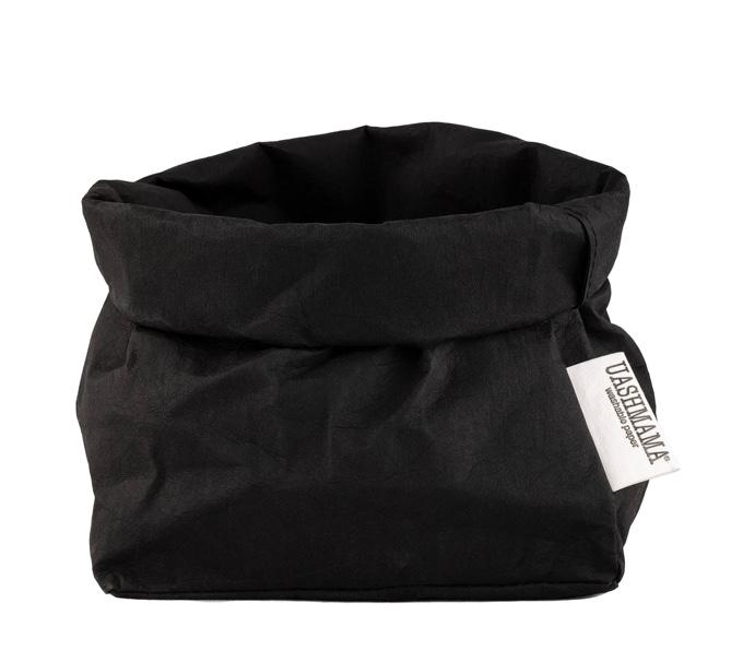 PAPER BAG BASIC MEDIUM BLACK / LIEFERZEIT: AB BESTELLDATUM CA. 4-6 WOCHEN