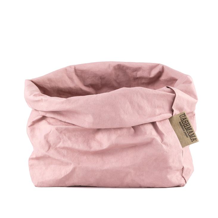 PAPER BAG COLORED LARGE QUARZO ROSA