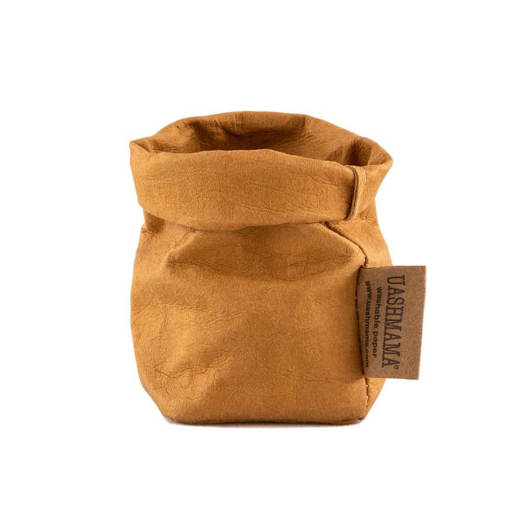 PAPER BAG XSMALL COLORED CAMEL / LIEFERZEIT: AB BESTELLDATUM CA. 4-6 WOCHEN