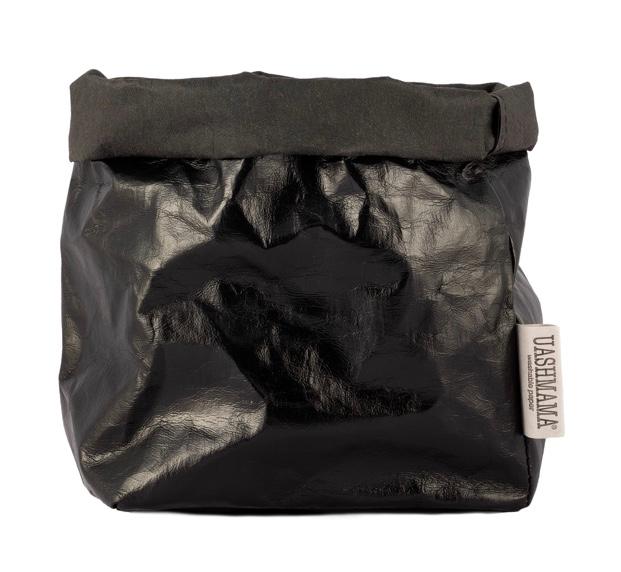 PAPER BAG METALLIC MEDIUM BLACK/BLACK (SOLANGE VORRAT REICHT)