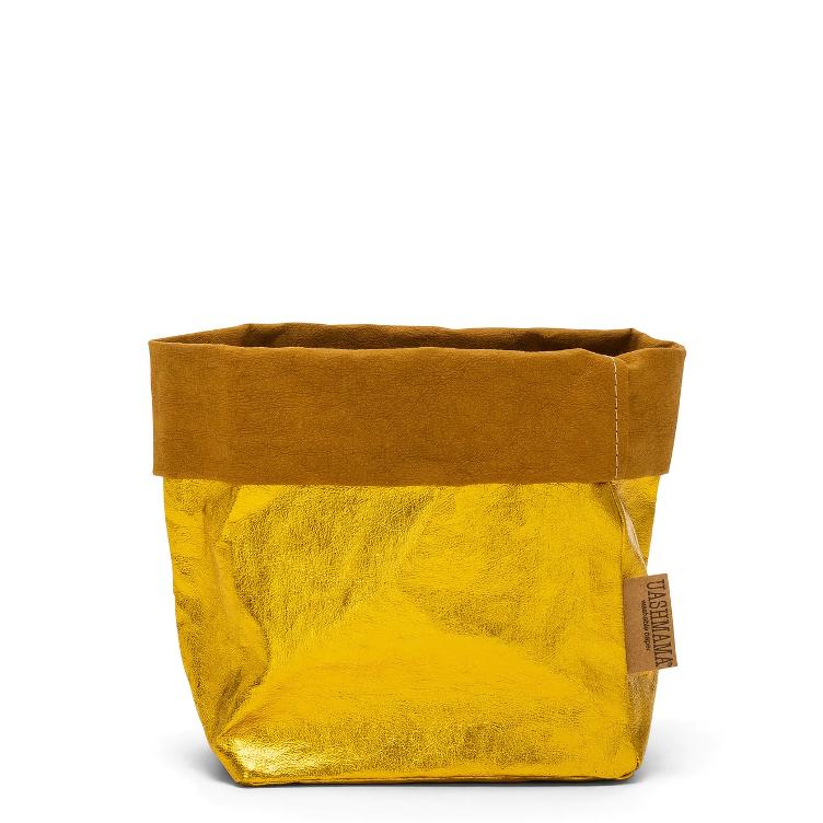 PAPER BAG METALLIC MEDIUM LIMONE (SOLANGE VORRAT REICHT)