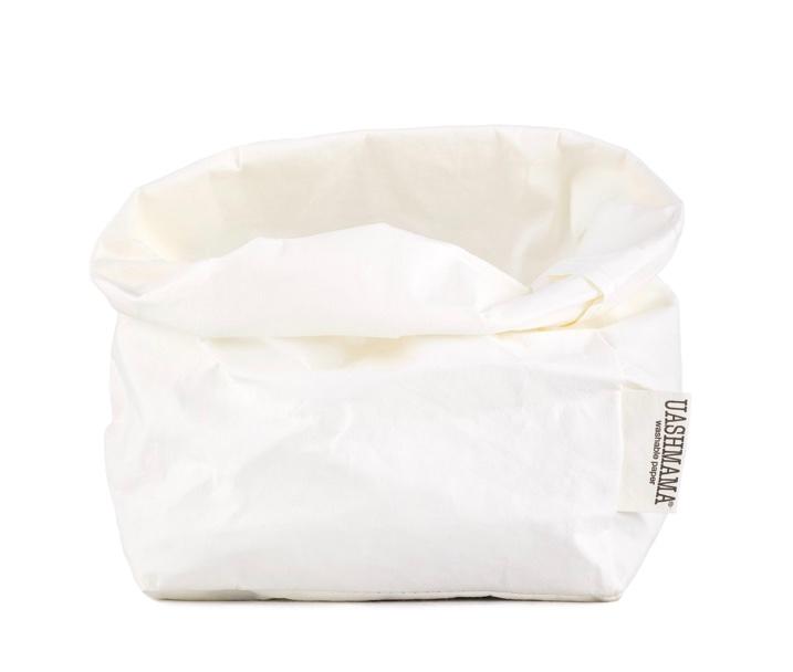 PAPER BAG BASIC MEDIUM WHITE / LIEFERZEIT: AB BESTELLDATUM CA. 4-6 WOCHEN