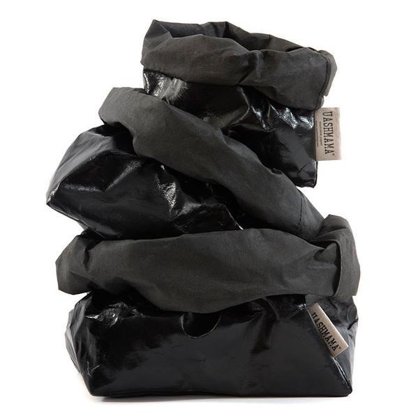 PAPER BAG METALLIC PICCOLO BLACK/BLACK (SOLANGE VORRAT REICHT)