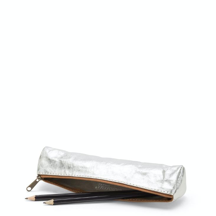 PENCIL SLIM CASE METALLIC SILVER