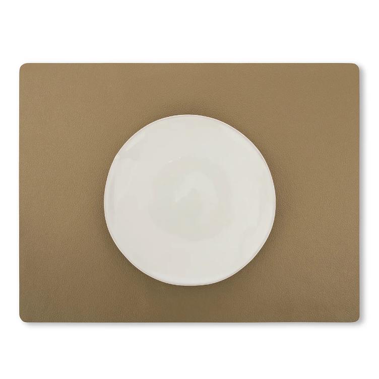 PLACEMAT BONA TAUPE RECTANGULAR / LIEFERZEIT: AB BESTELLDATUM CA. 4-6 WOCHEN