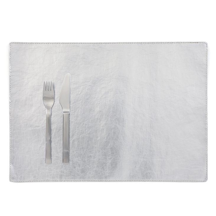PLACEMAT METALLIC SILVER