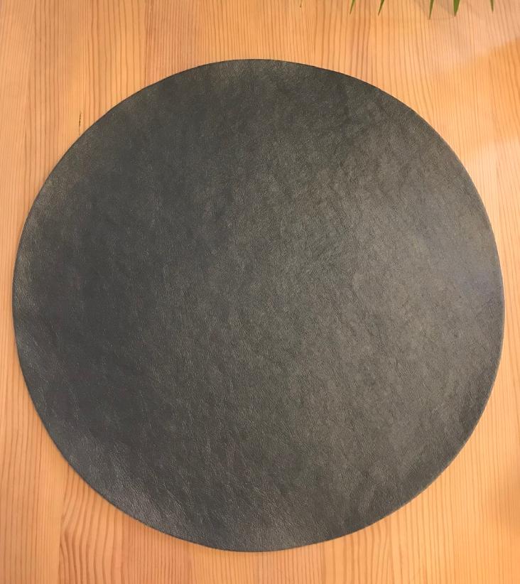 PLACEMAT ROUND TEC DARK GREY