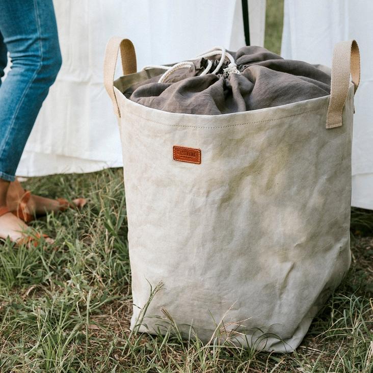 VORBESTELLEN: POSITANO BAG GREY LINEN DARK GREY (LIEFERBAR CA 4-6 WOCHEN AB BESTELLDATUM)