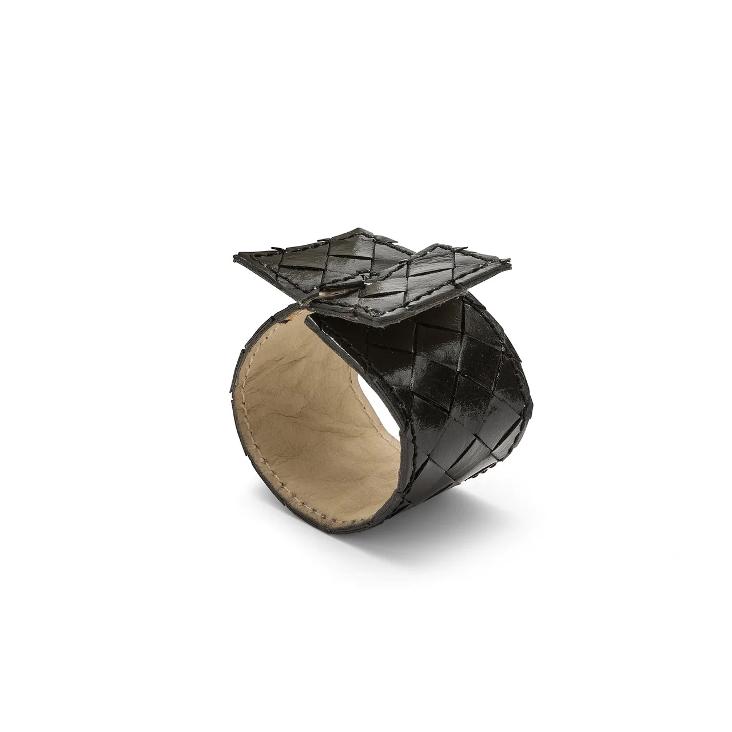 RING INTRECCIATO BLACK