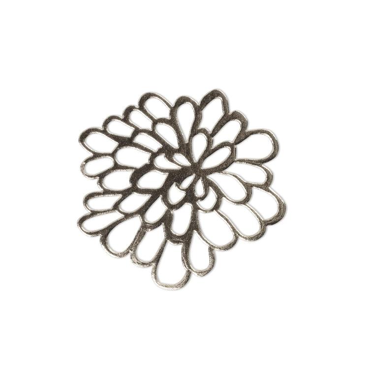 LACE COASTER PLATINO