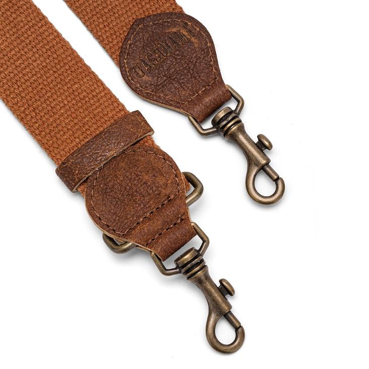 STRAP TRACOLLA CANVAS CASTORO / MESSING VERSCHLUSS