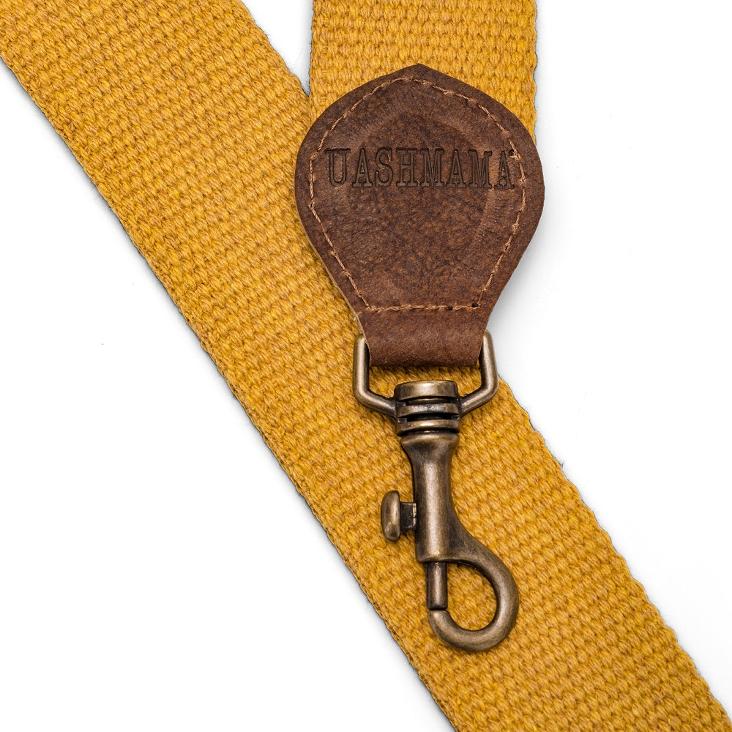 STRAP TRACOLLA CANVAS SENAPE / MESSING VERSCHLUSS