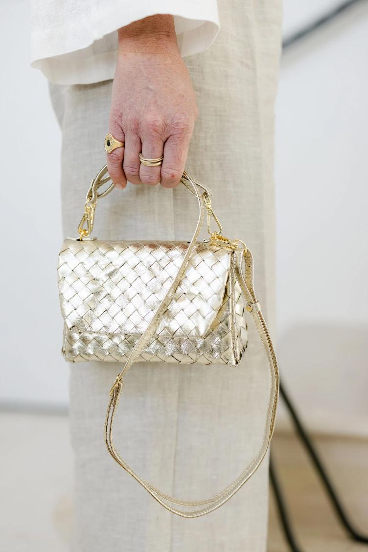 TERME BAG SMALL INTRECCIATO PLATINO / LIEFERZEIT: AB BESTELLDATUM CA. 4-6 WOCHEN