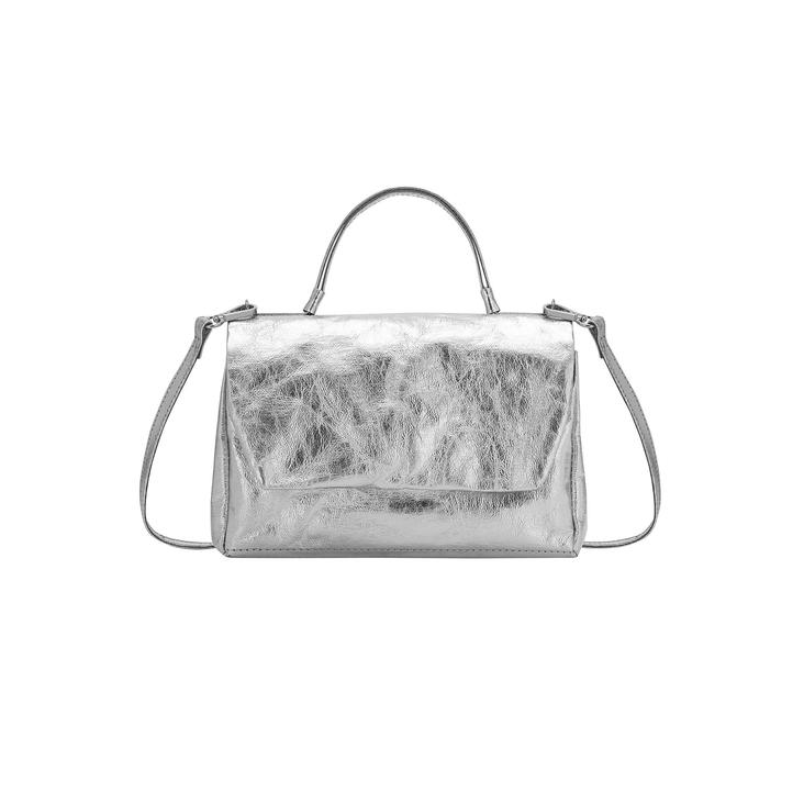 VORBESTELLEN: TERME MANICO TRACOLLA LARGE METALLIC SILVER