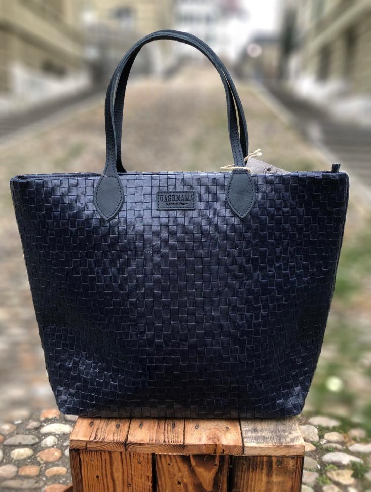 TOTTY BAG LARGE INTRECCIATO BLUE